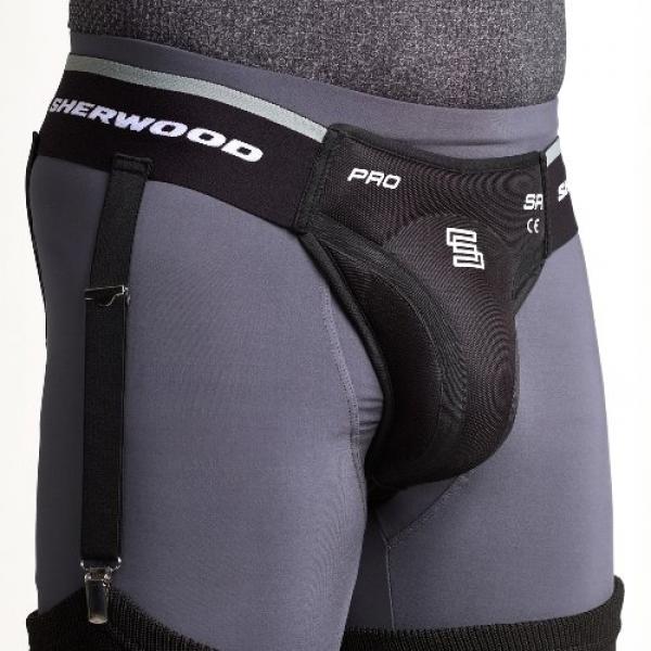 SHERWOOD Pro Jock Tiefschutz mit Strumpfhalter - Sr.